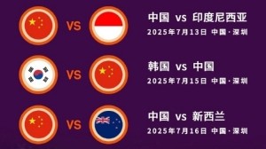 中国女篮亚洲杯小组赛对手：印尼世界排名第57 韩国14 新西兰27